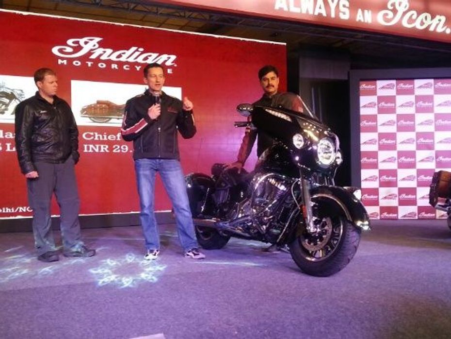 Indian Motorcycles launch picture