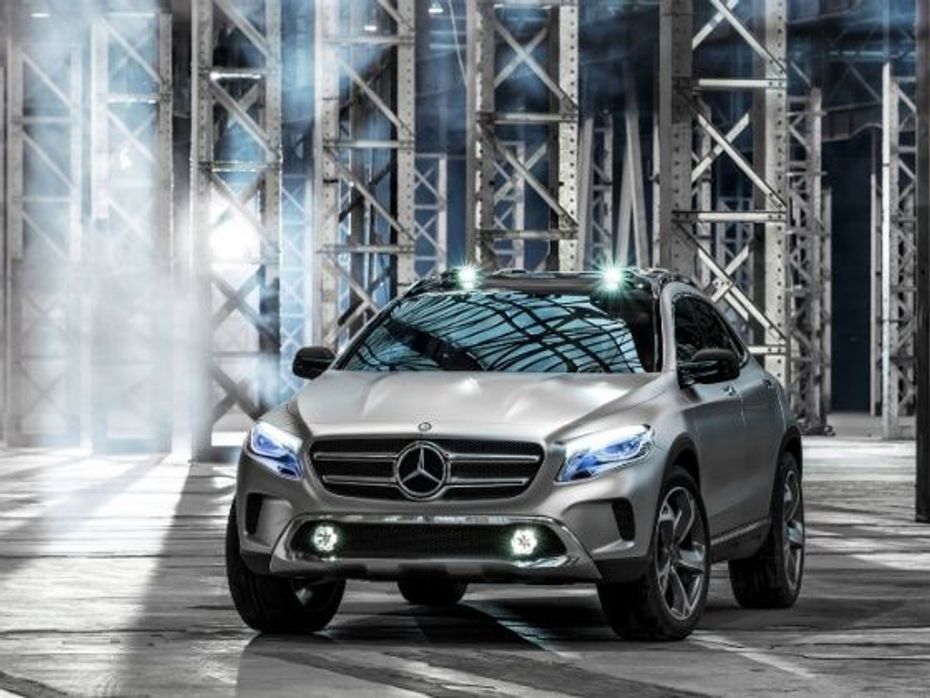 Mercedes-Benz at the 2014 Indian Auto Expo GLA Concept