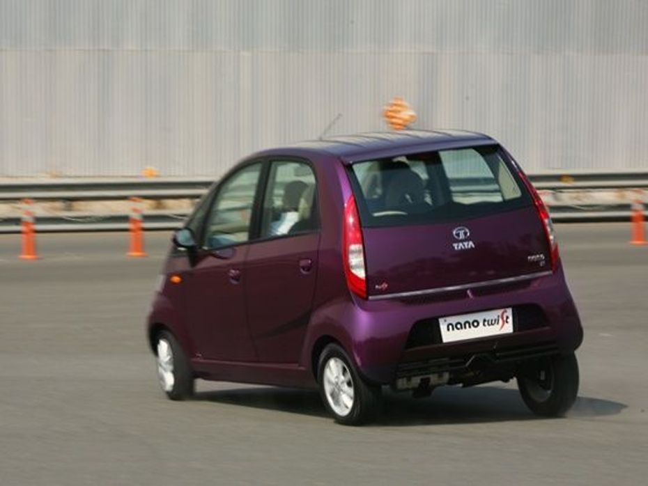 Tata Nano Twist rear action