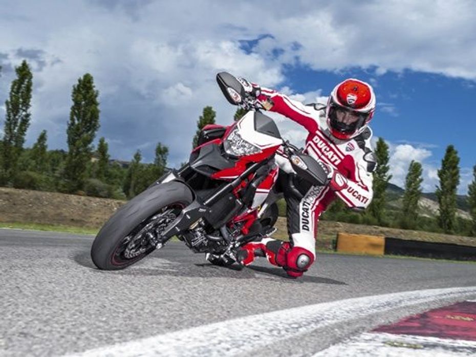 2015 Ducati Hypermotard SP Corse action shot