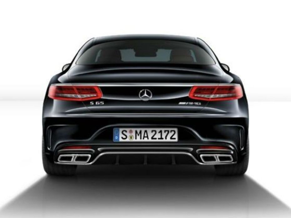 2015 Mercedes-Benz S65 AMG coupe rear static shot