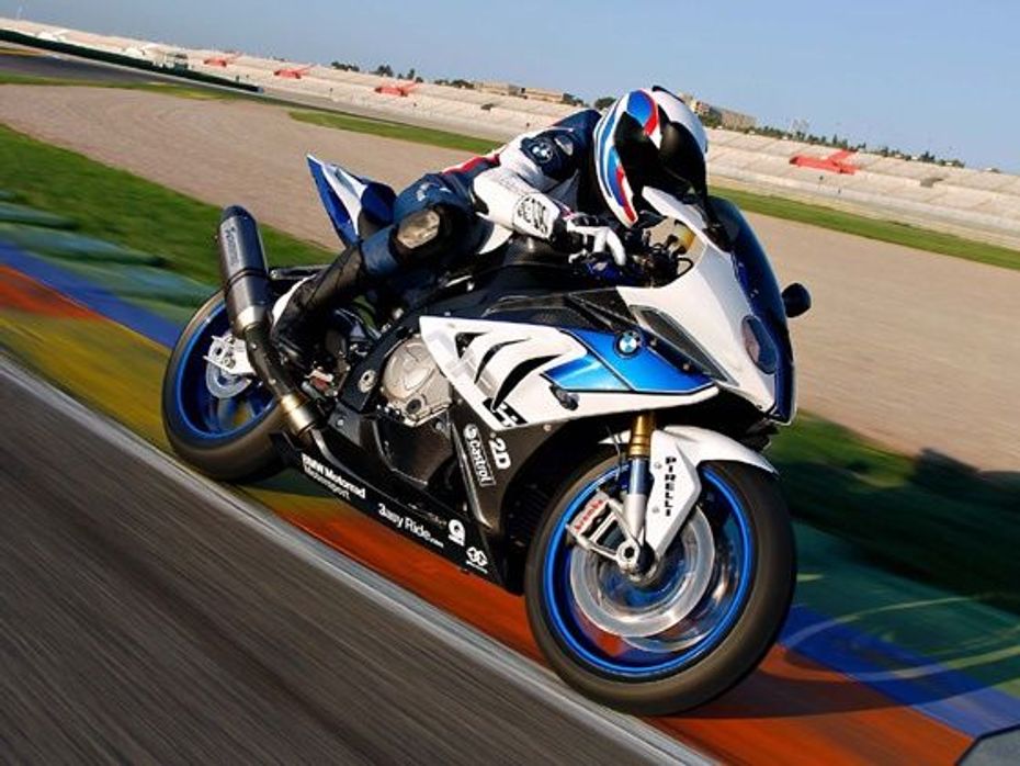 BMW HP4 action