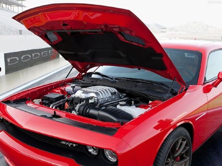 2015 Dodge Challenger SRT Hellcat engine bay