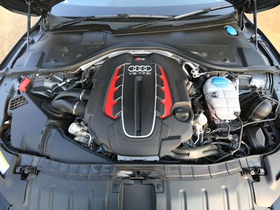 Audi RS7 engine shot