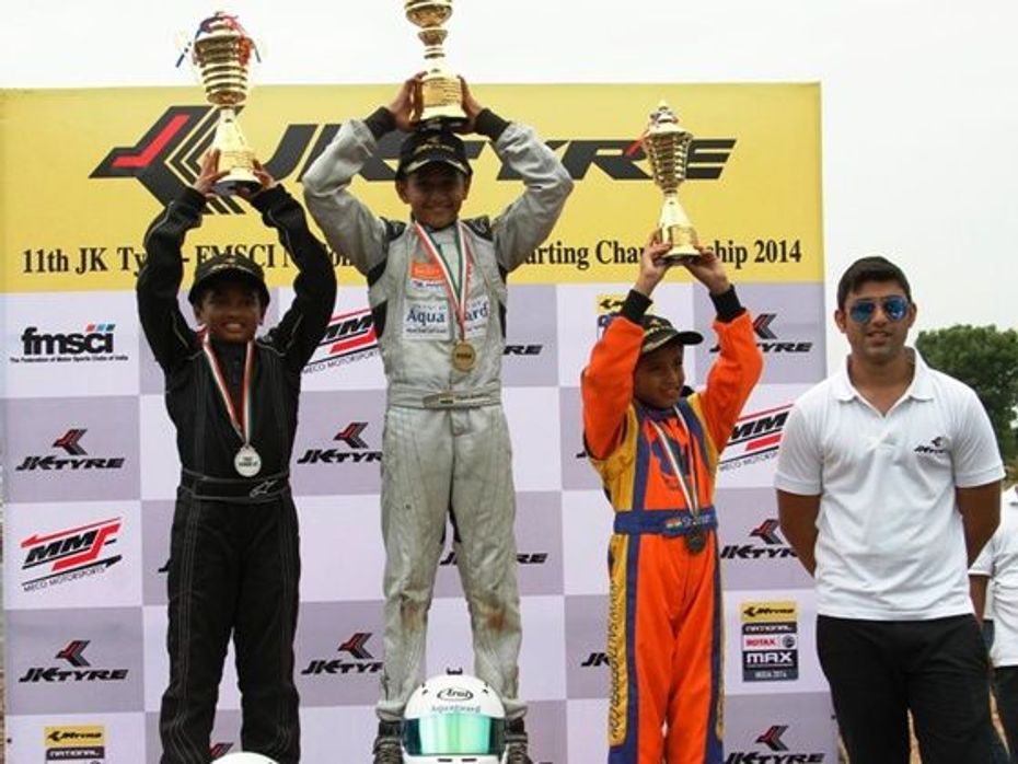 Winners Micro Class in 2014 JK Tyre National Karting Championship Round 1