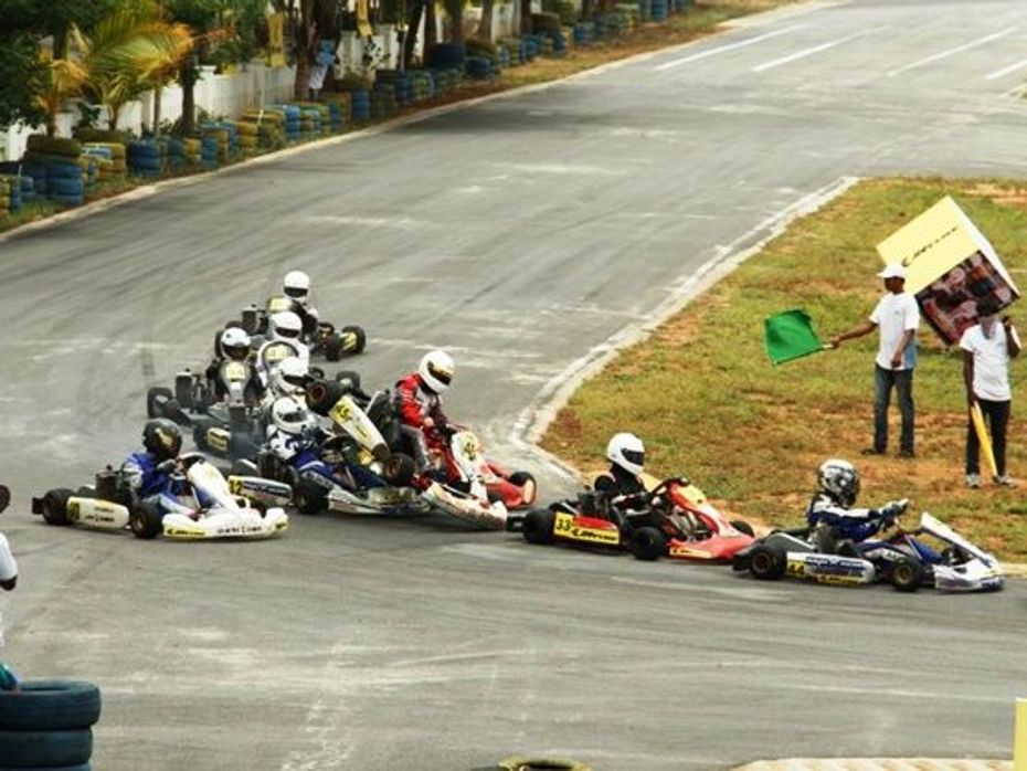 2014 JK Tyre National Karting Championship Round 1 action shot