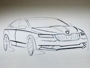 2016 Skoda Superb sketch leaked - ZigWheels