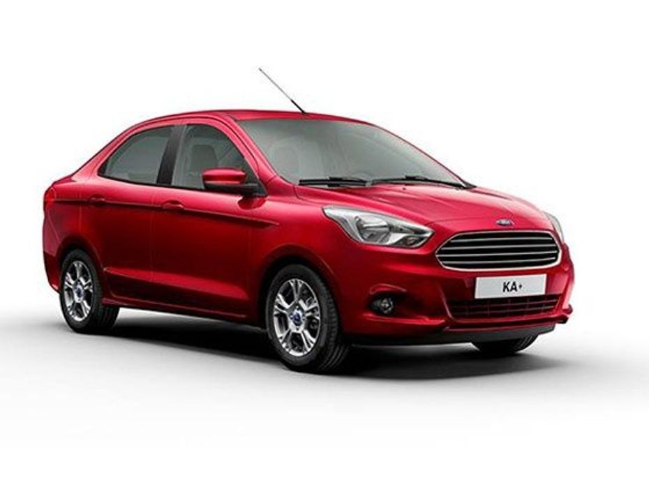 Ford KA+ which will come to India as Figo Sedan