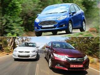 2014 Ford Fiesta vs Hyundai Verna vs Honda City: Spec Comparison