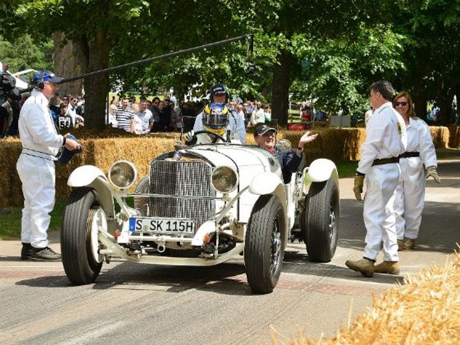 Mercedes SSK and Basil Croft take to the Goodwood hill climb