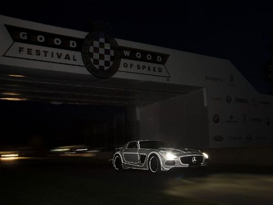 Mercedes SLS AMG Black at 2014 Goodwood Festival of Speed
