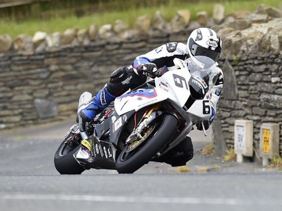 Michael Dunlop action shot 2014 Isle of Man TT