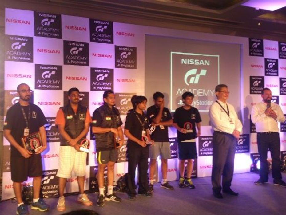 Top six contestants of Nissan GT Academy India 2014