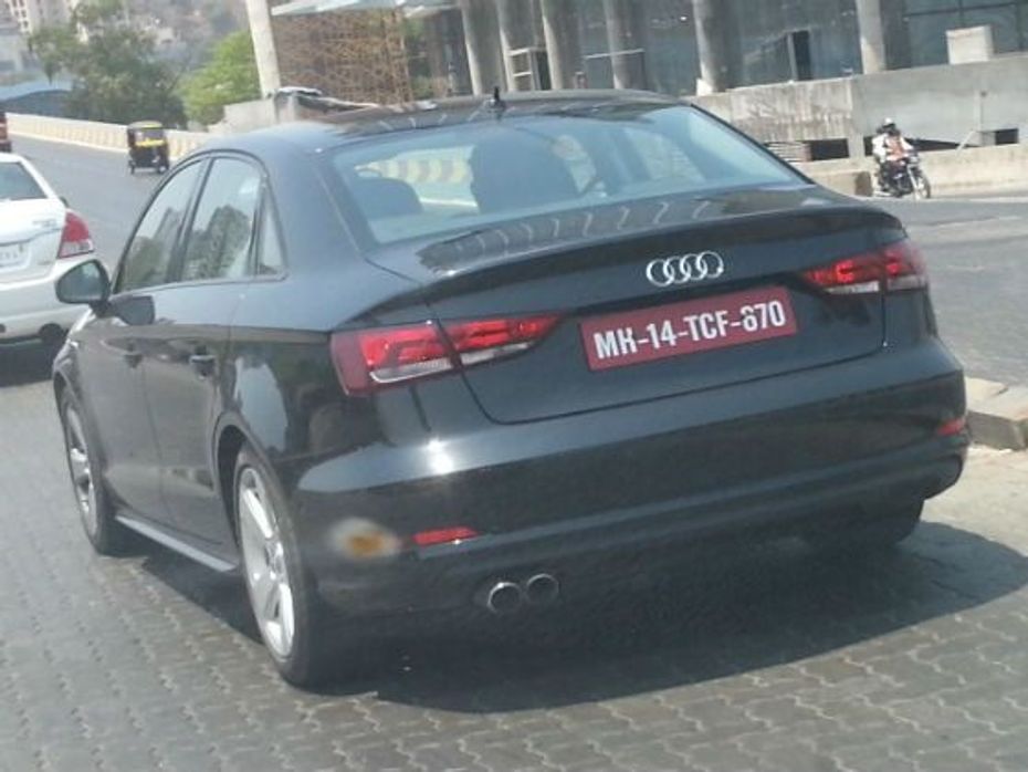Audi A3 rear spy pic