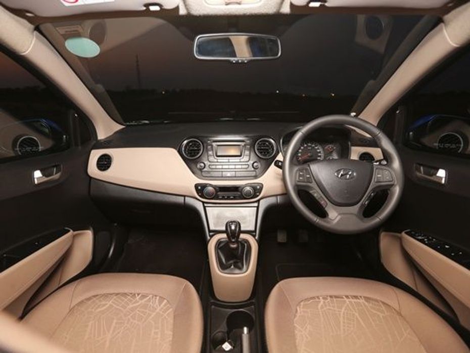 Hyundai Xcent interior shot