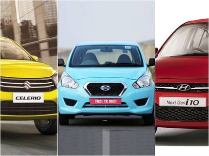 Datsun Go vs Maruti Celerio vs Hyundai i1