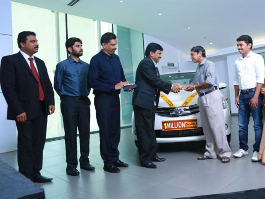 Toyota Etios rolled out as one millionth vehicle in India