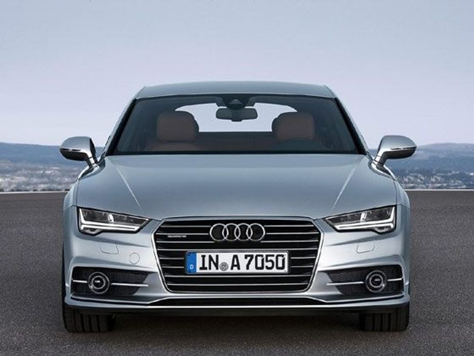 2014 Audi Sportback front grille and LED headlights