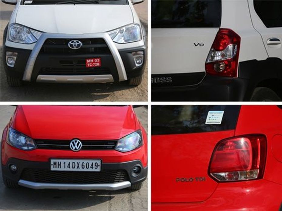 Toyota Etios Cross and VW Cross Polo details
