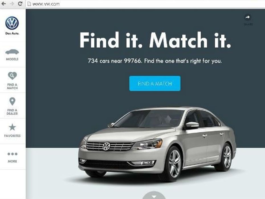 Volkswagen introduces redesigned website