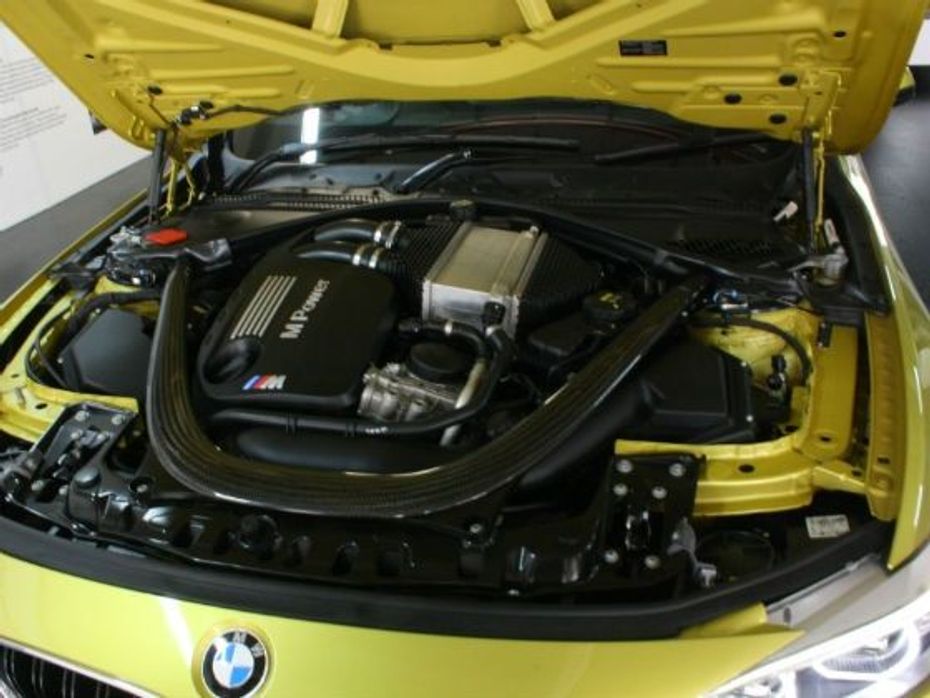 BMW M4 3.0-lite twin-turbo petrol engine shot