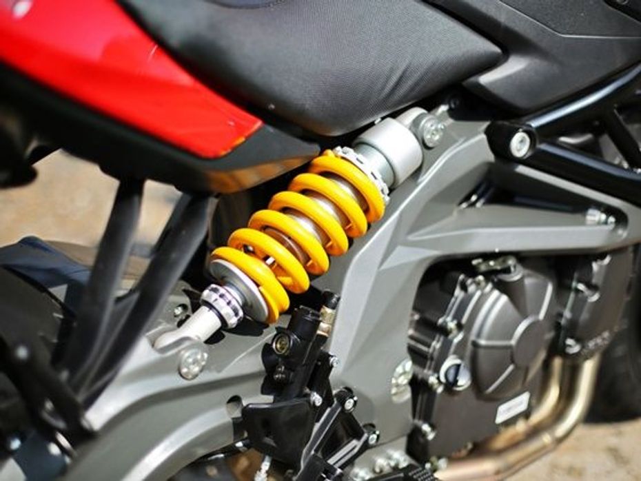 DSK Benelli India TNT 600 i suspension is tune more for comfort and outright performance
