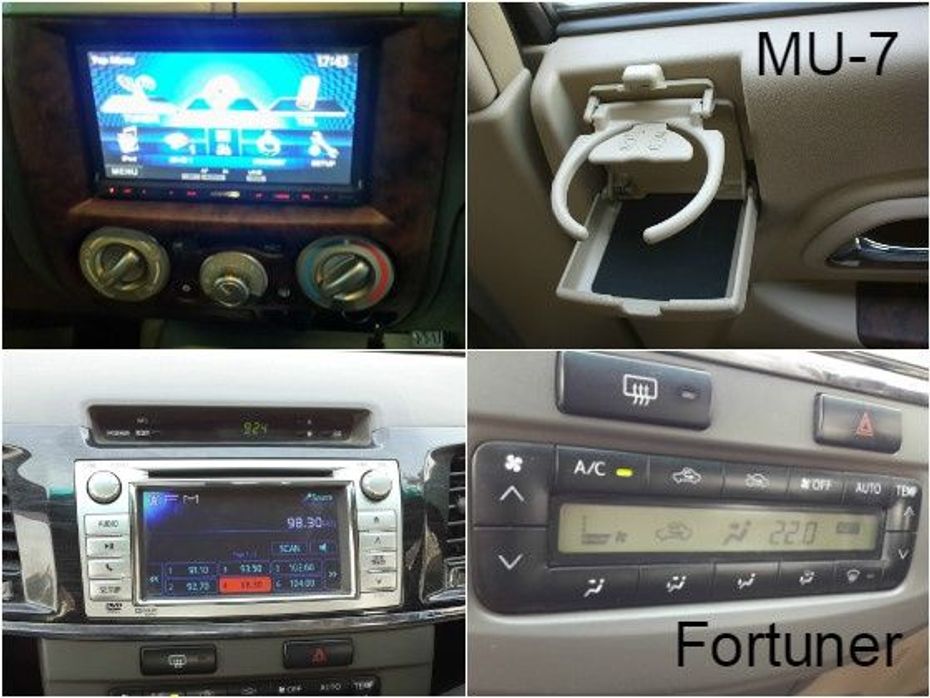Isuzu MU-7 vs Toyota Fortuner - features and equipment
