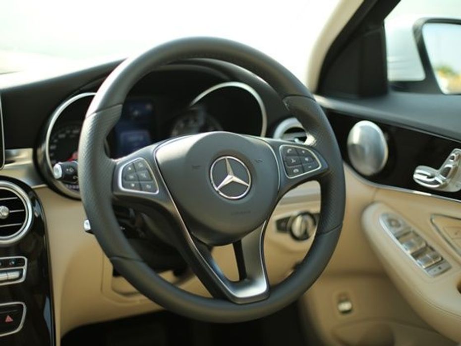 New electric steering system of the 2015 Mercedes-Benz C-Class