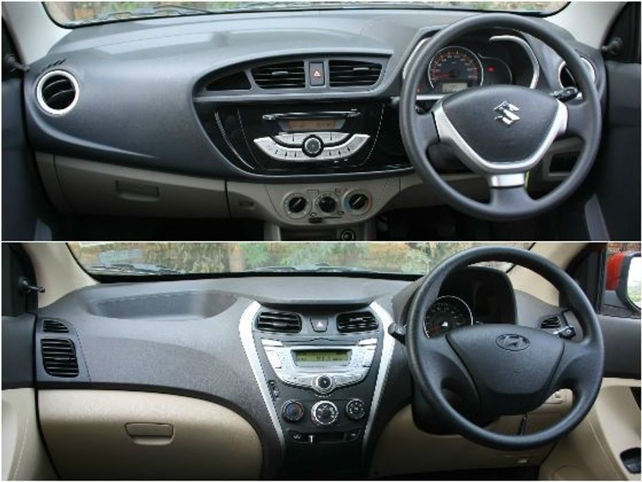 New Maruti Alto K10 vs Hyundai Eon 1.0 interior