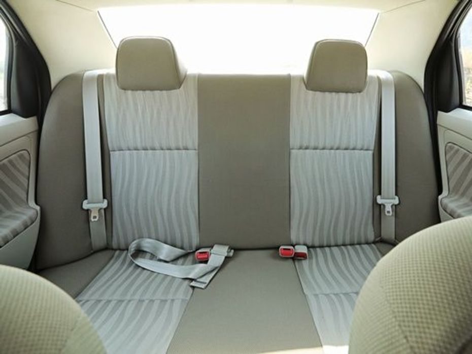 2014 new Toyota Etios sedan rear seats with new fabric upholstery