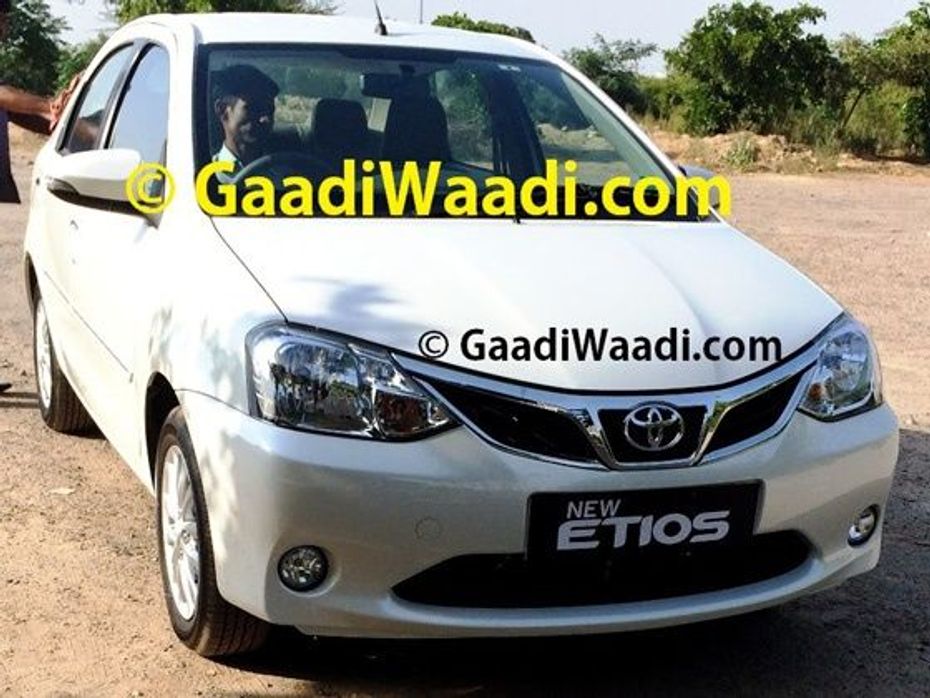 2014 New Toyota Etios sedan spied in India