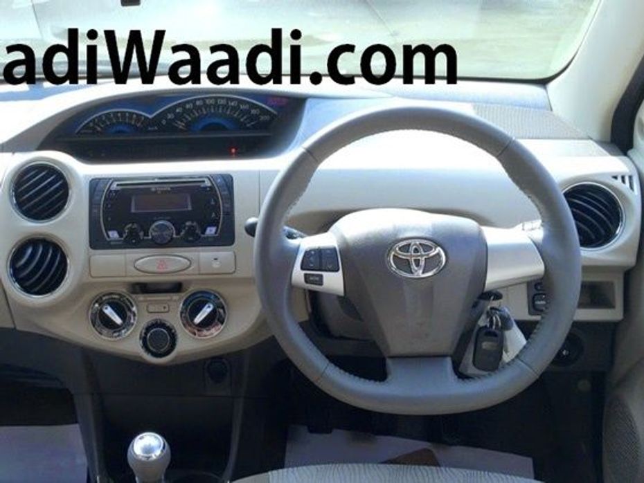 2014 New Toyota Liva dashboard spied in India