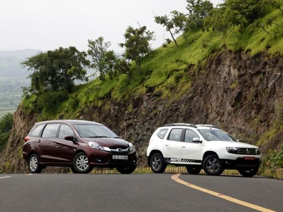 Honda Mobilio and Renault Duster