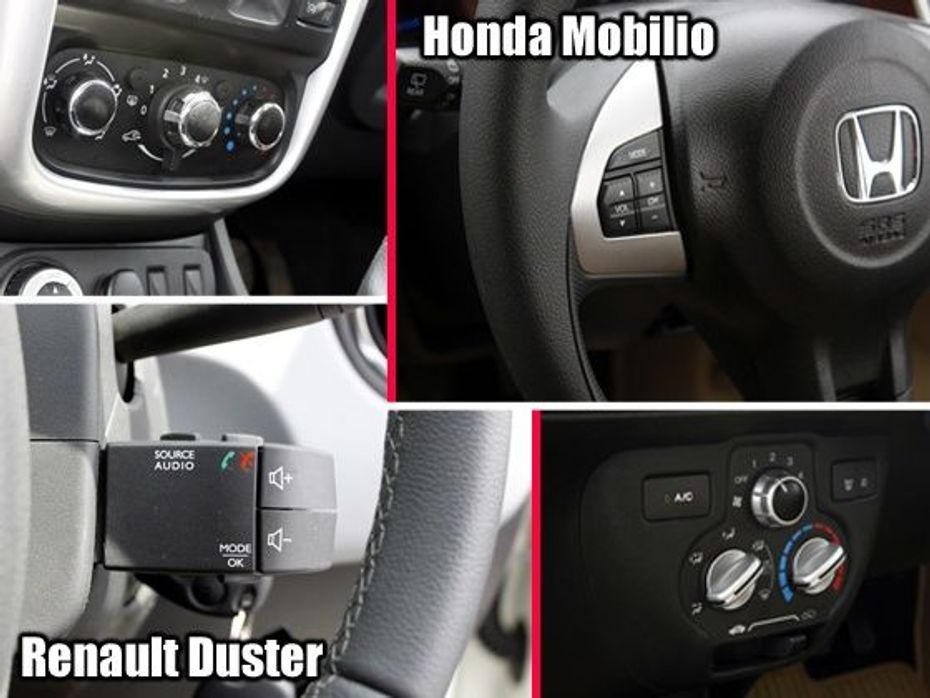 Duster and Mobilio features comparison