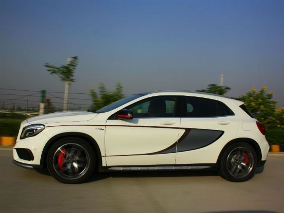 Mercedes GLA 45 AMG in action