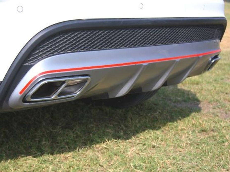 Mercedes GLA 45 AMG chrome plated exhaust tips