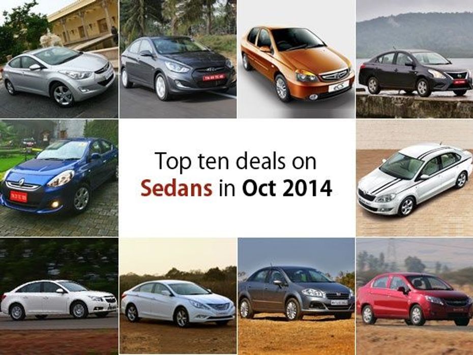 Top 10 deals on sedans in October 2014