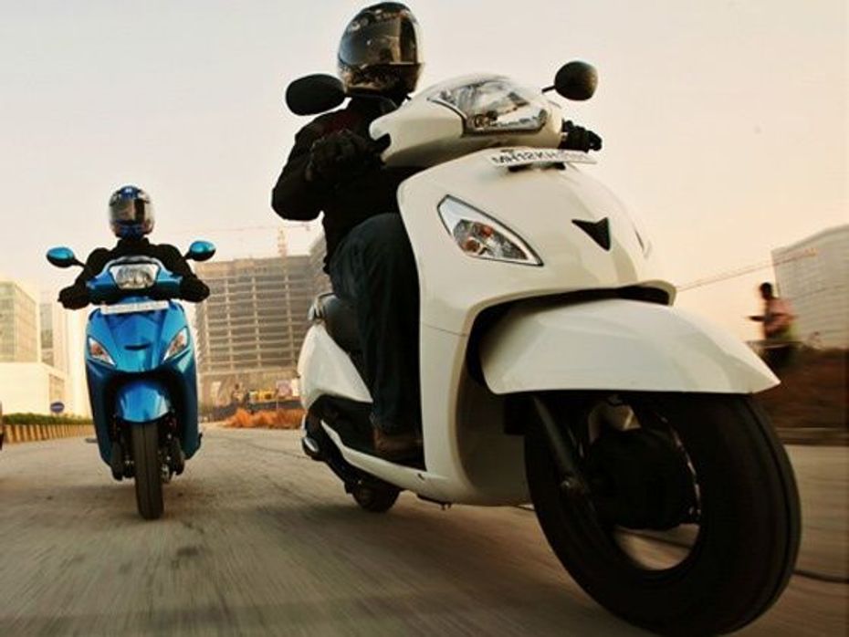 TVS overtakes Hero in scooter sales in second quarter of 2014 Financial Year