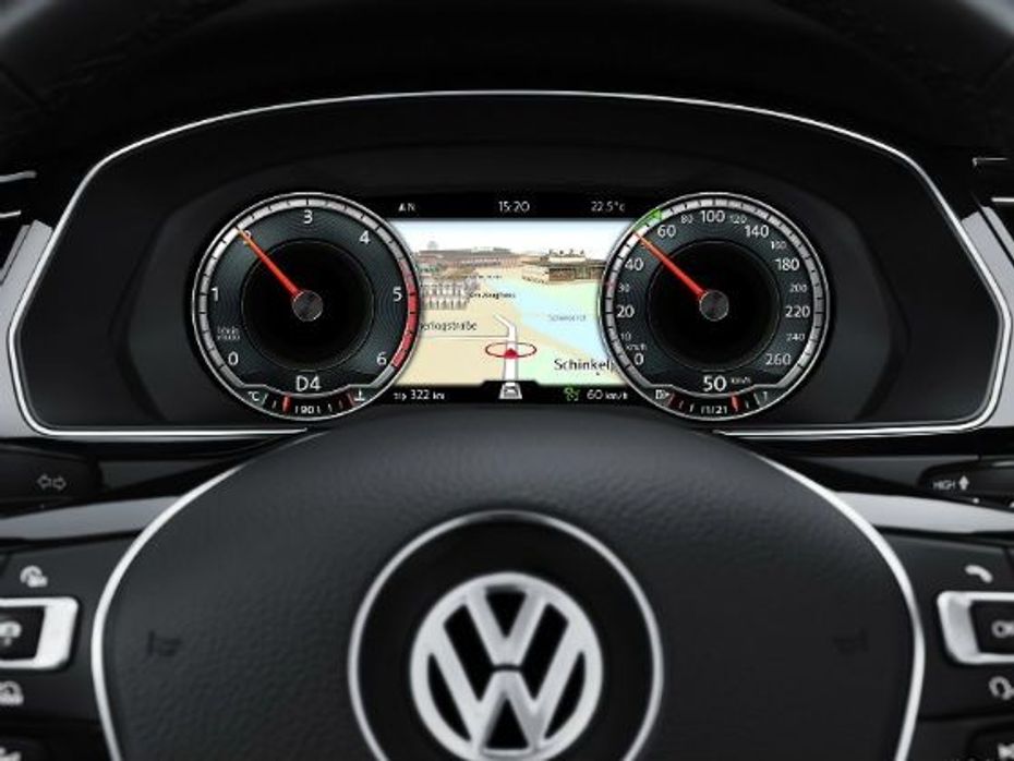 Digital instrument cluster of the new Volkswagen Passat