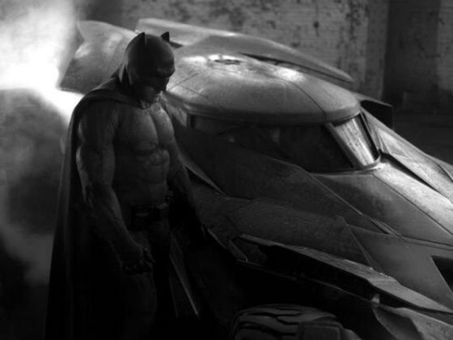 Ben Affleck and new Batmoble