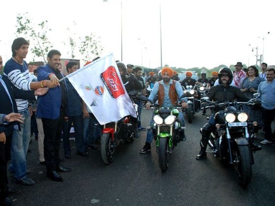 Ishan Sharma flags off the BFI National Safety Ride