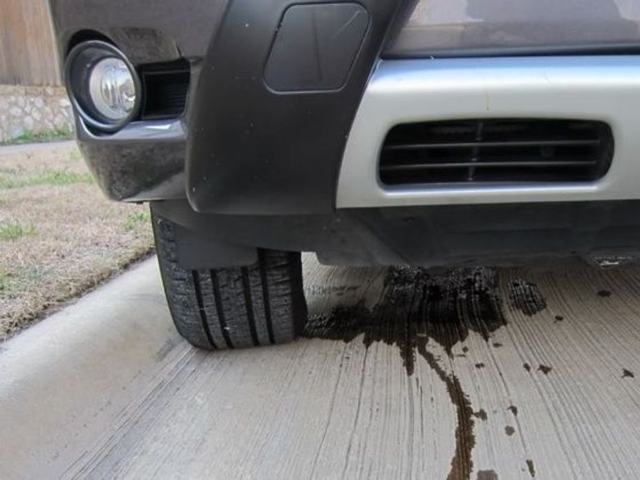 Car oil leak