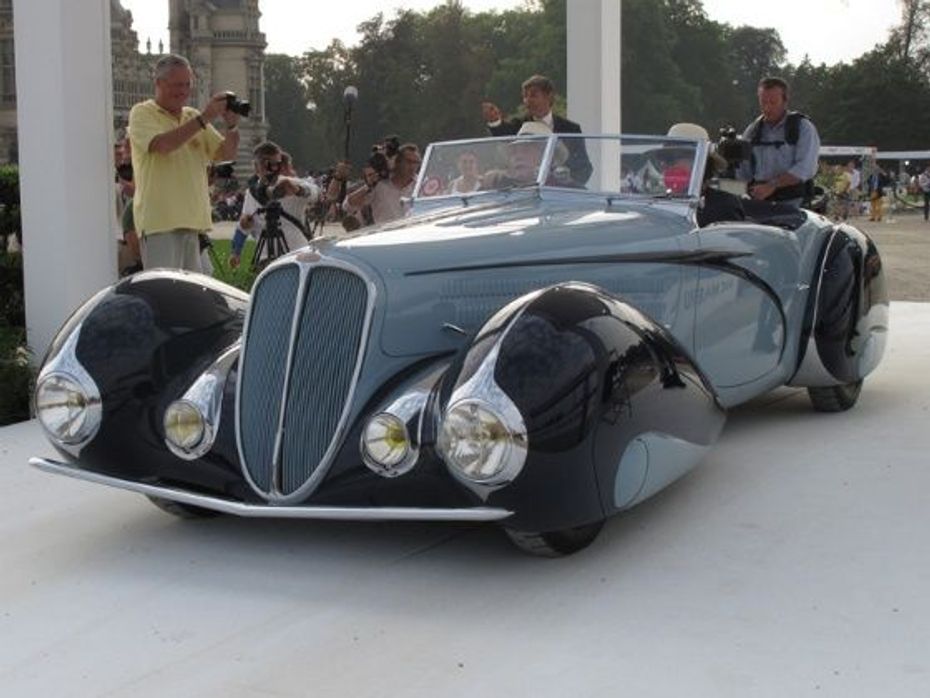 The Delahaye 135 that won the 2014 Chantilly Concours