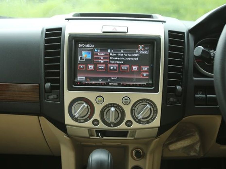 Ford Endeavour India facelift central screen