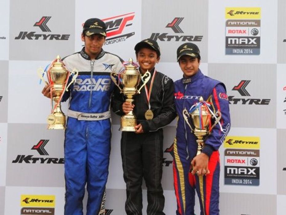 Winners Round 3 of 2014 JK Tyre Karting Championship