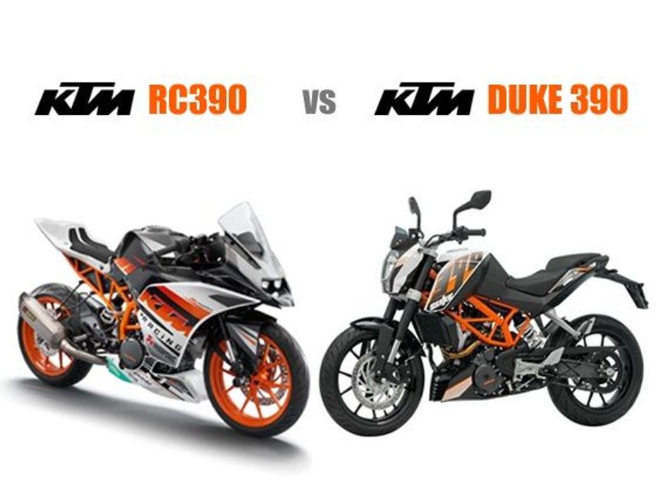 KTM RC 390 vs KTM 390 Duke