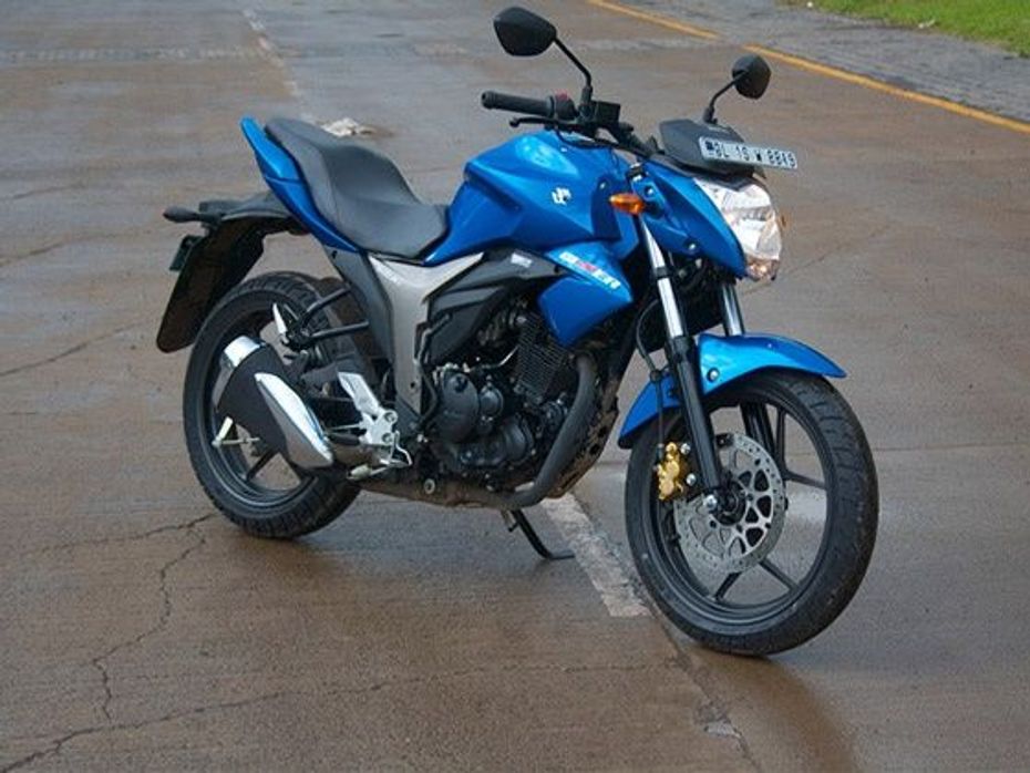 Suzuki Gixxer 155 blue bike design