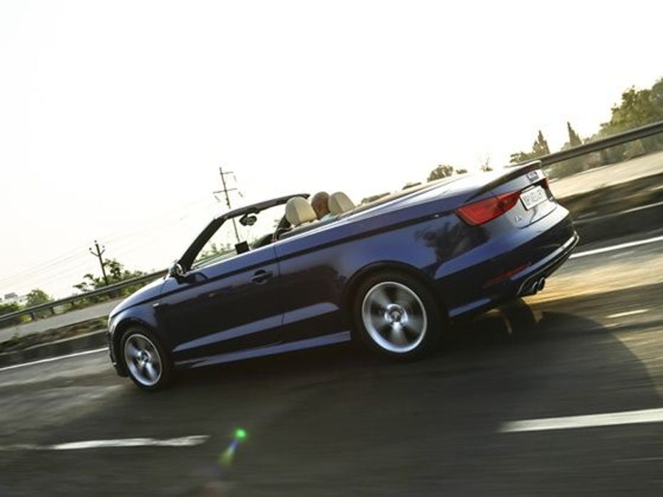 Audi A3 Convertible India Review rear tracking