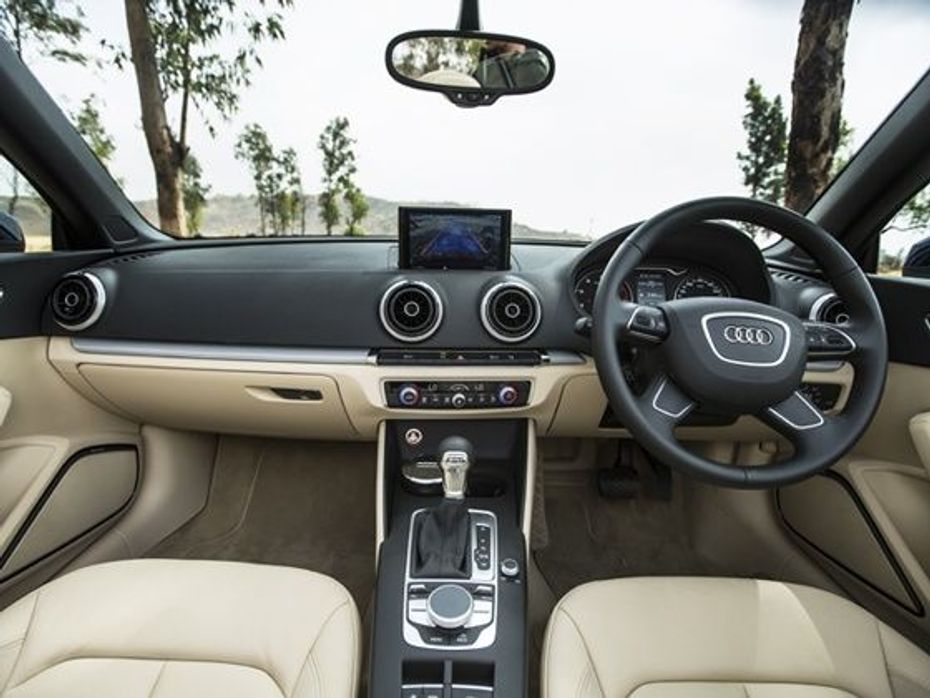 Audi A3 Convertible India Review dashboard