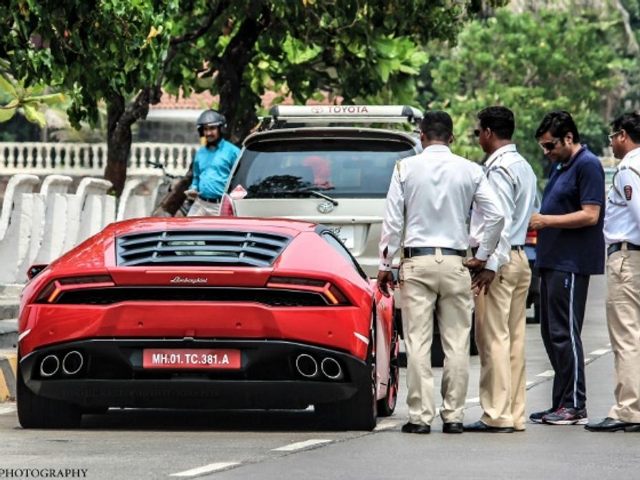 Arnab Goswami and the Lamborghini Huracan